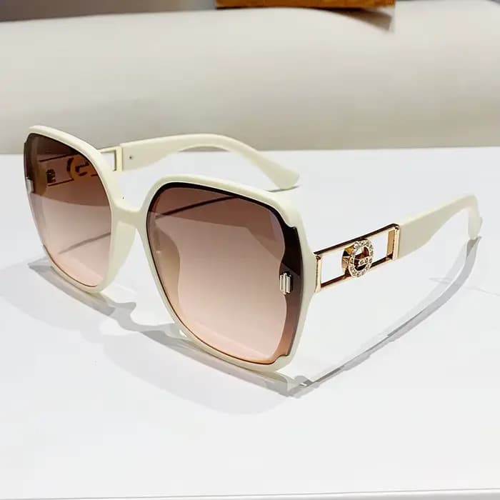Lunettes de soleil carrées surdimensionnées pour femmes, marque de luxe, Vintage, nuances féminines,