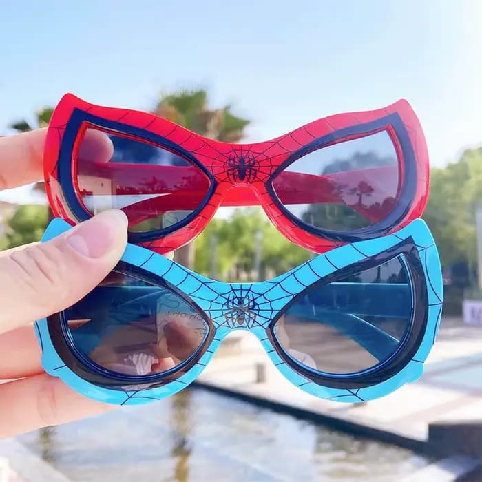 Disney-Lunettes de soleil Spider-Suffolk pour enfants, jouets d'action en plastique, figurine de des