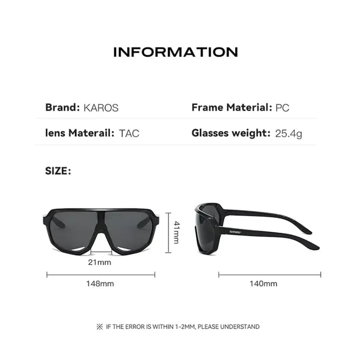 KAROS HD lunettes de sport de plein air polarisées UV400 Anti-éblouissement hommes femmes cyclisme