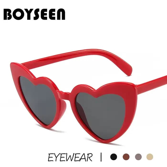 Lunettes de soleil en forme de cœur pour fête d'enterrement de vie de jeune fille