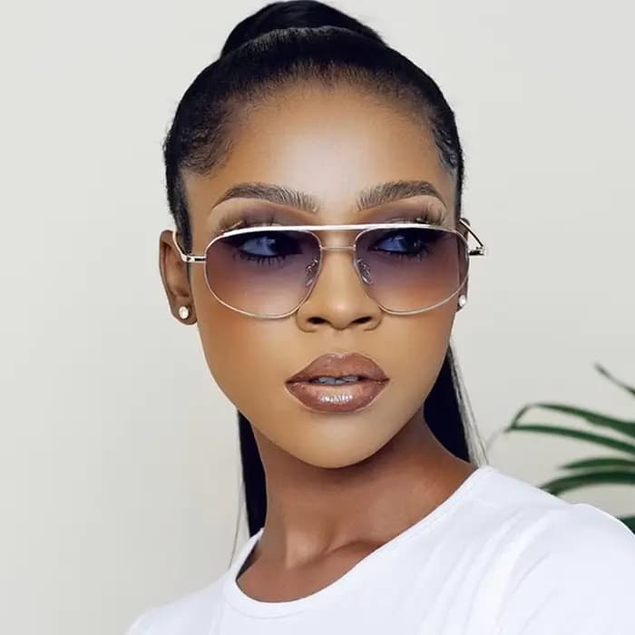 Lunettes de soleil classiques en métal pour hommes et femmes