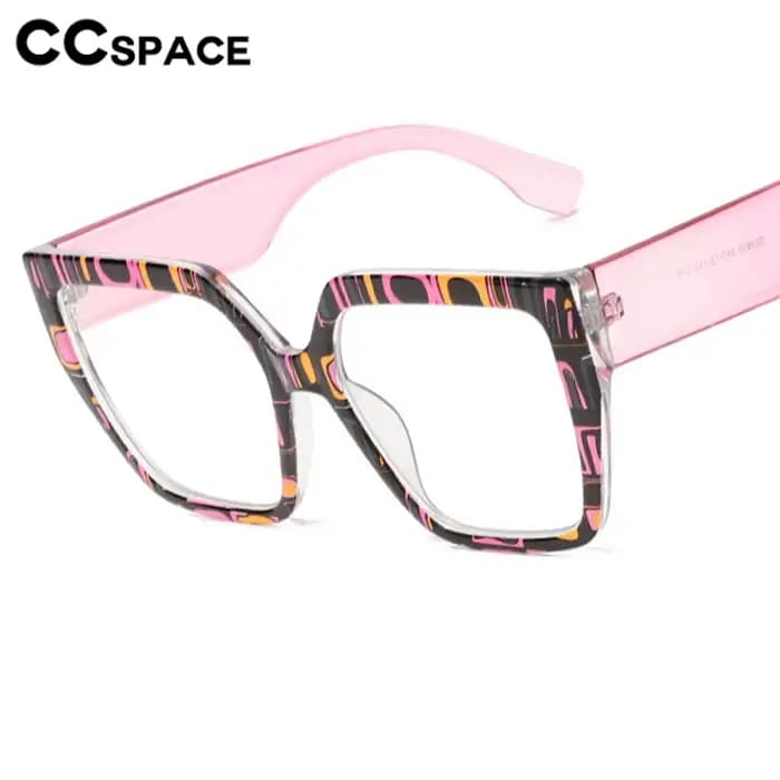 Lunettes de lecture carrées à grand cadre coloré pour femmes