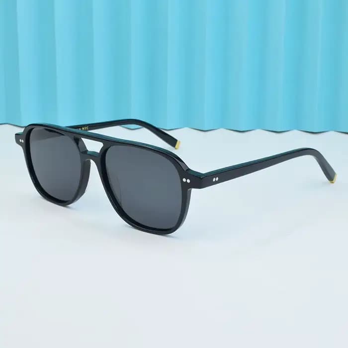ROGBAE Vintage Acetate Sunglasses Men BJORN Retro Designer UV400 Sun glasses Women Handmade Luxury Brand Sunglass