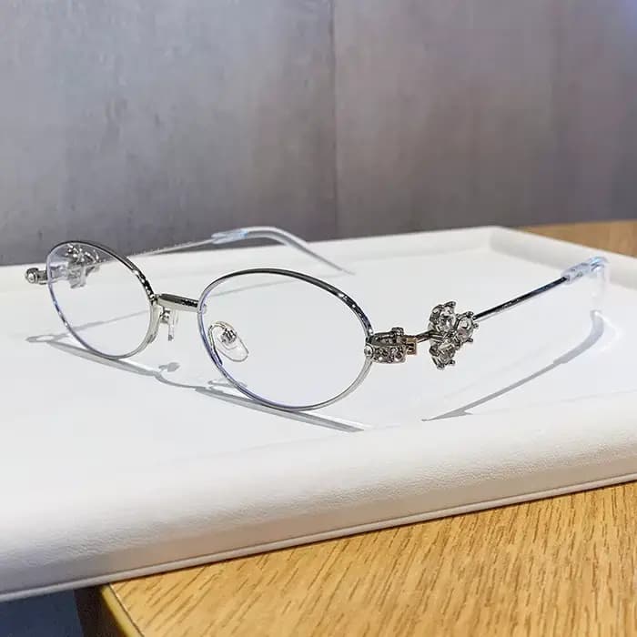 Lunettes anti-lumière bleue ovales coréennes pour femmes et hommes