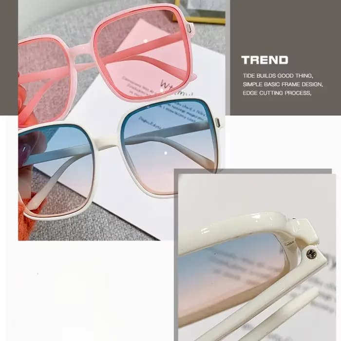 Lunettes de soleil dégradées 2026 pour femmes – Style rétro carré tendance