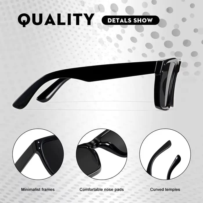 CRIXALIS – lunettes de soleil carrées surdimensionnées pour hommes