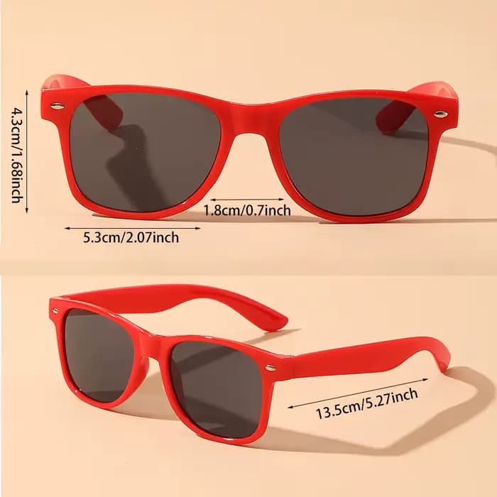 Lunettes de soleil colorées unisexes