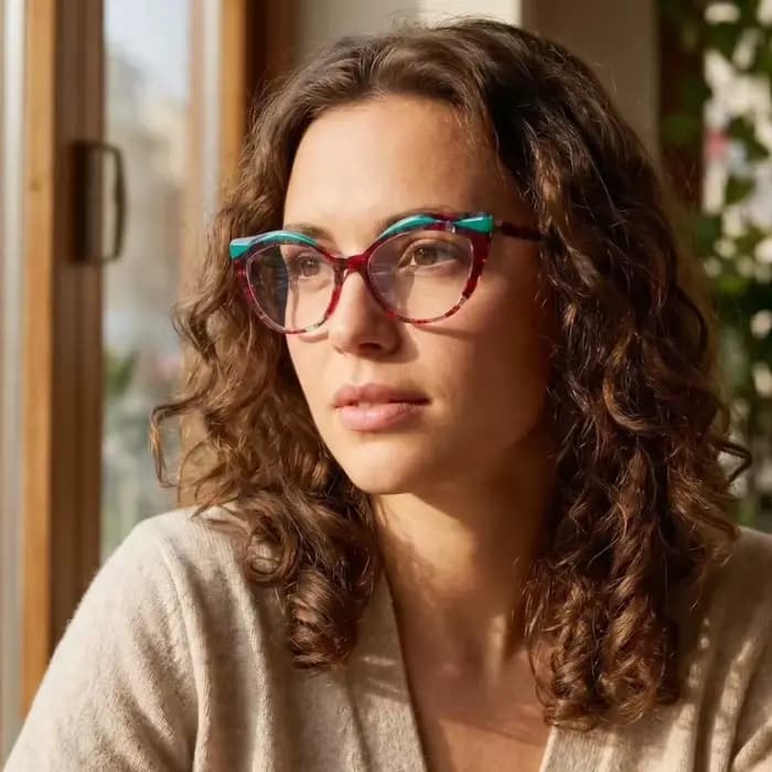 Lunettes en acétate vintage faites à la main de haute qualité