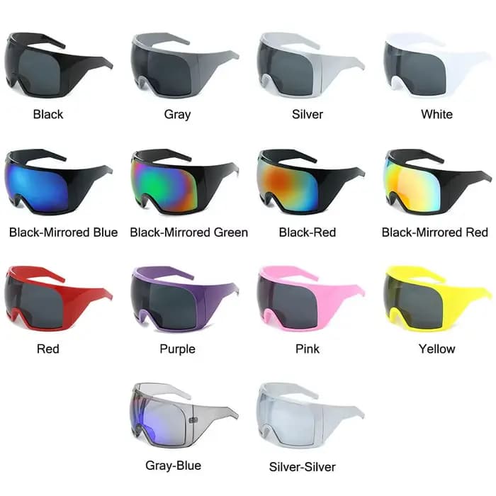 Lunettes de soleil rondes futuristes pour hommes et femmes