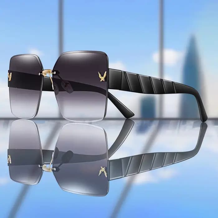 Lunettes de soleil de pêche tendance sans monture pour hommes et femmes