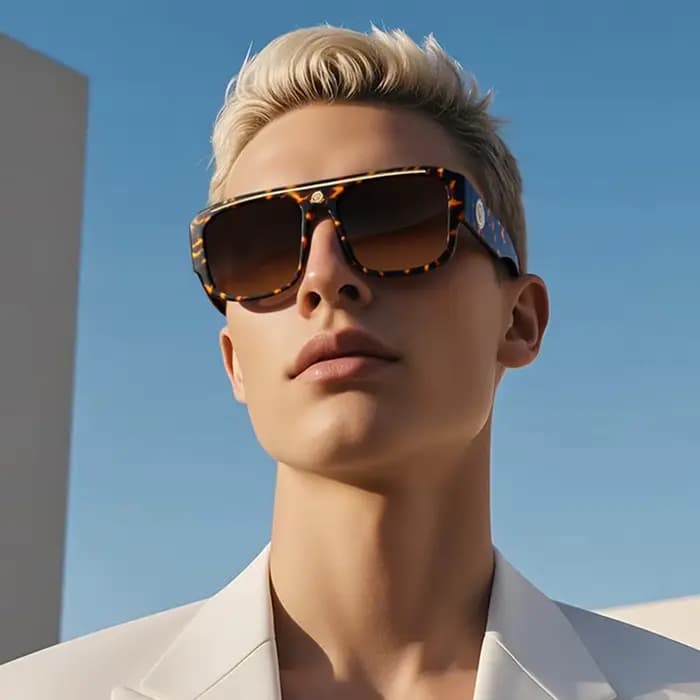 Lunettes de soleil de luxe de marque de mode pour hommes et femmes 2026