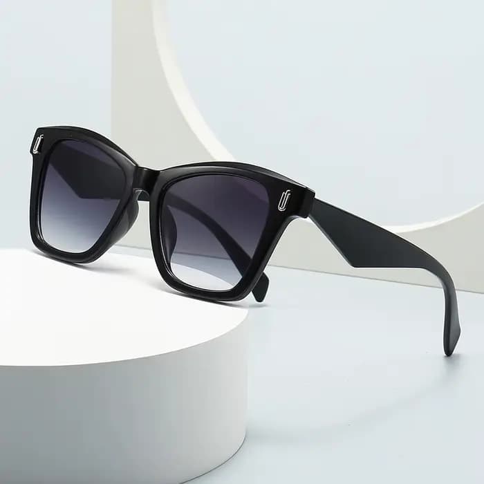 Lunettes de soleil carrées à imprimé zèbre pour femmes