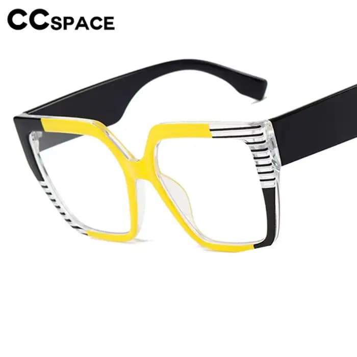 Lunettes de lecture carrées à grand cadre coloré pour femmes