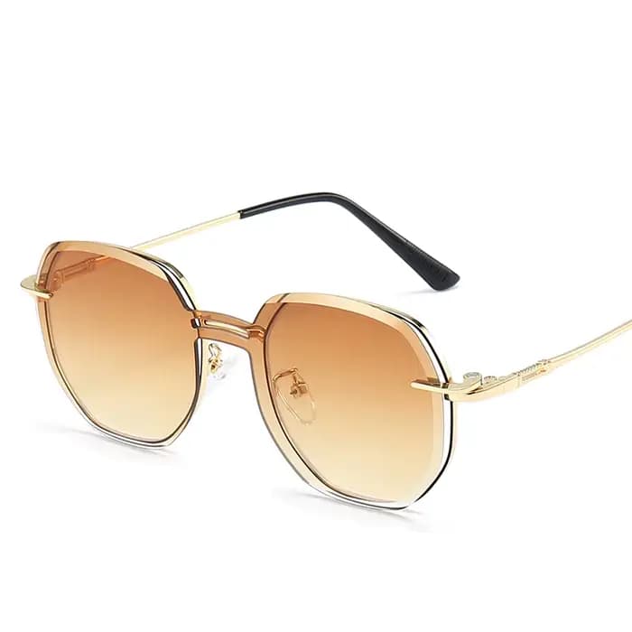 COHK rond aimant lunettes de soleil femmes pince