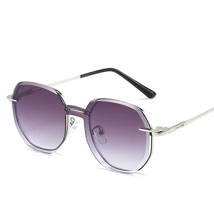 COHK rond aimant lunettes de soleil femmes pince