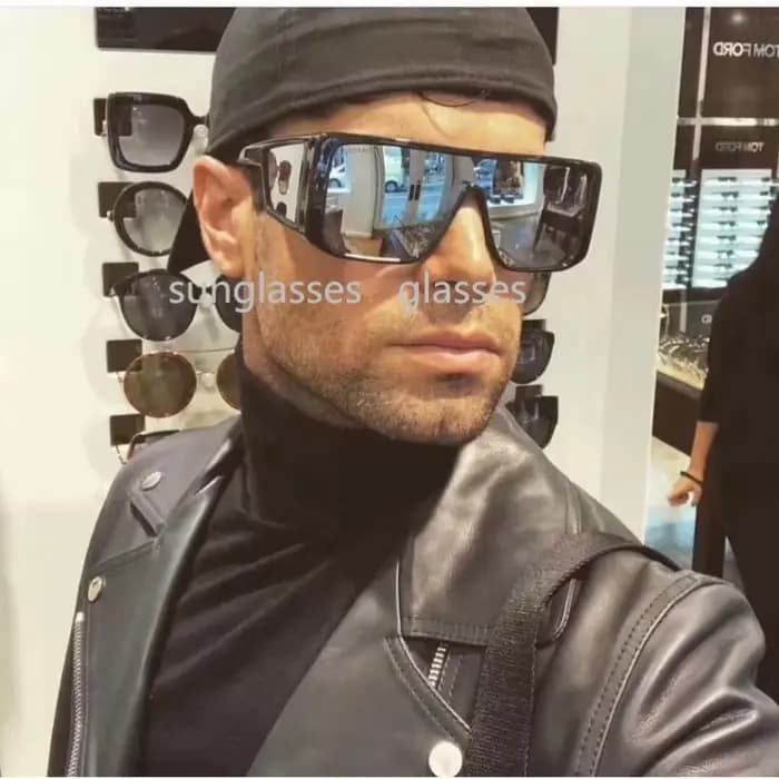 Lunettes de soleil surdimensionnées pour hommes