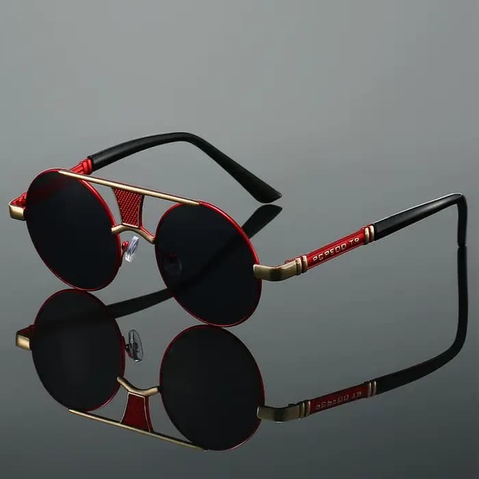 Lunettes de soleil rondes Vintage à la mode
