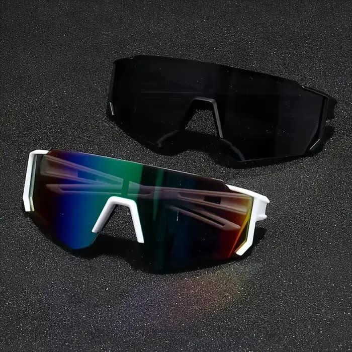 Lot de 2 lunettes tendance surdimensionnées pour hommes et femmes avec étui – Légères et durables