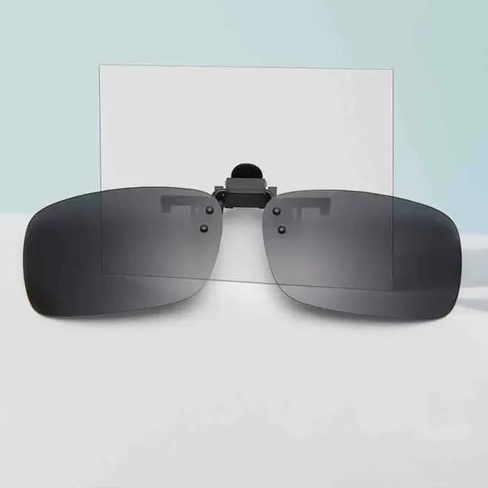 Lunettes de soleil jaunes à clipser