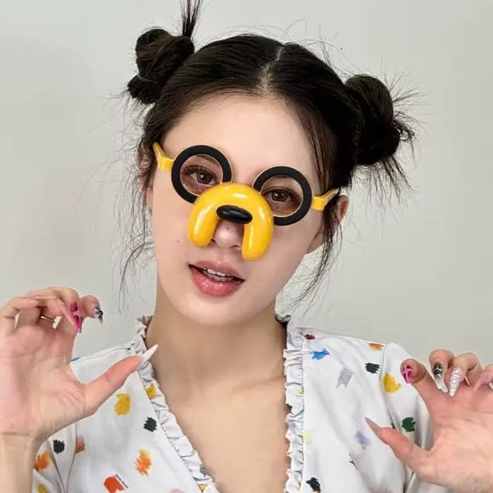 Lunettes amusantes pour chiot, 1 pièce, boule de personnalité, mode animale de compagnie, lunettes d'halloween bidimensionnelles, fournitures de fête pour Festival à domicile