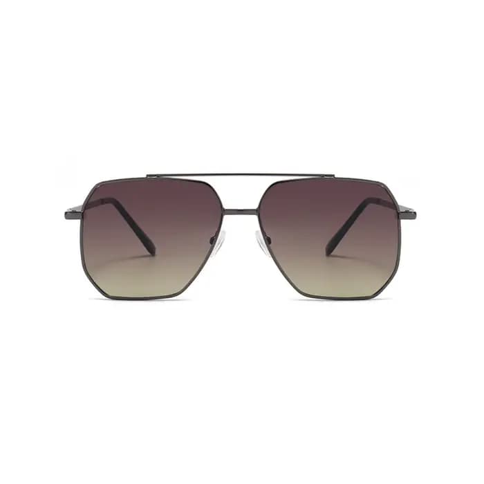 Lunettes de soleil multicolores à grande monture