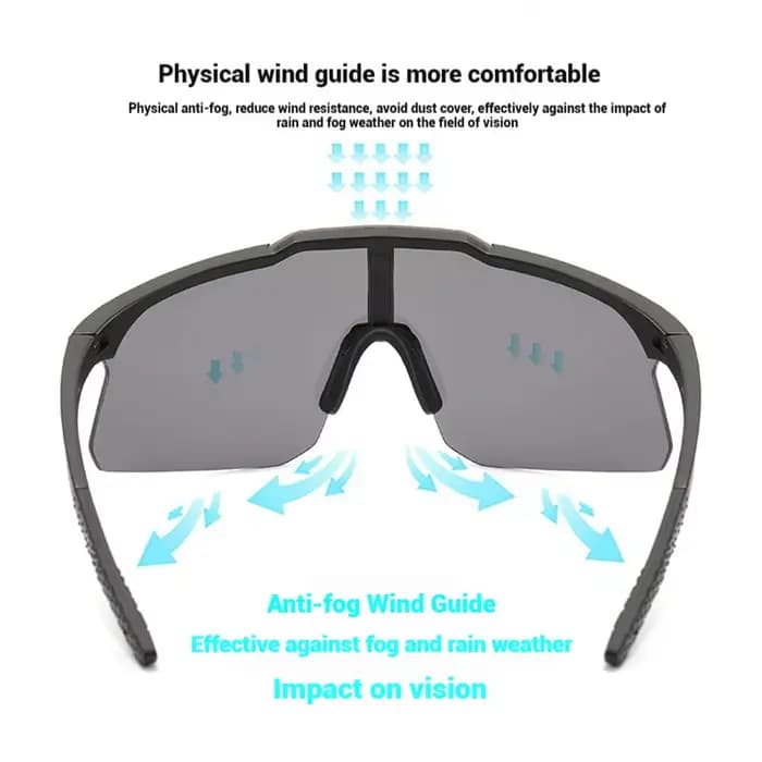 Lunettes de soleil polarisées pour le cyclisme et le ski en extérieur pour homme et femme