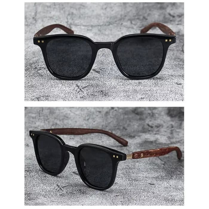 ChimRetro-Lunettes de soleil Mars en bois pour hommes et femmes