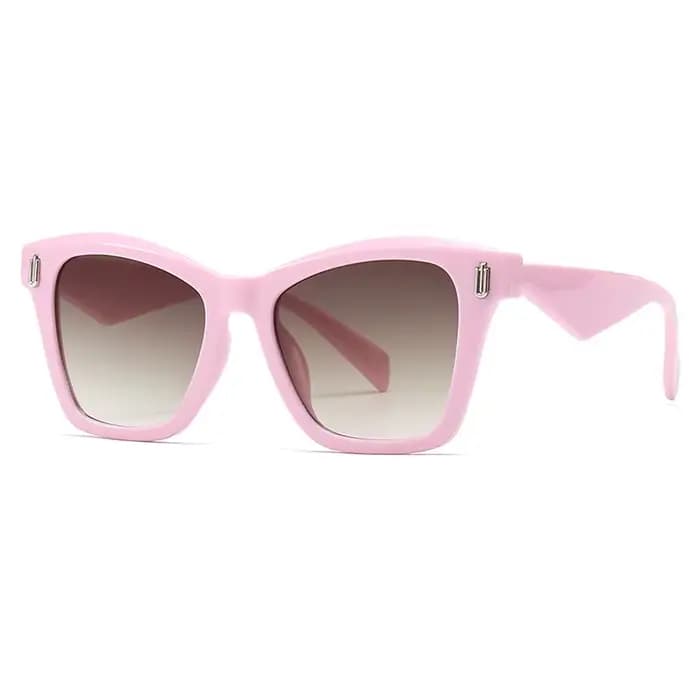 Lunettes de soleil carrées à imprimé zèbre pour femmes