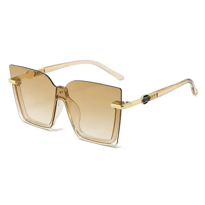 Lunettes de soleil carrées évidées pour hommes et femmes