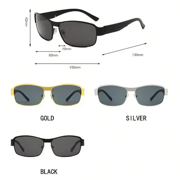 Lunettes de soleil pour hommes Vision de jour et de nuit conduite pêche polarisées Anti-UV tendance nuances