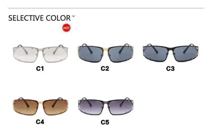 Lunettes de soleil futuristes de créateur de mode
