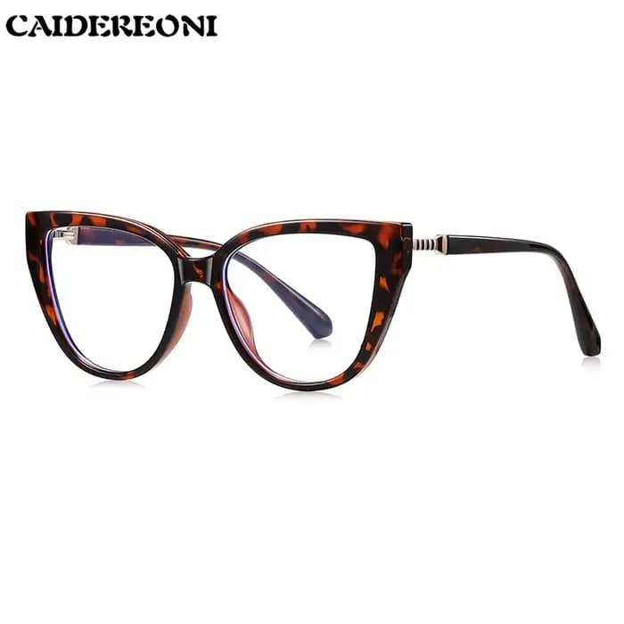 CAIDERONI Lunettes vintage œil-de-chat à monture large pour femme