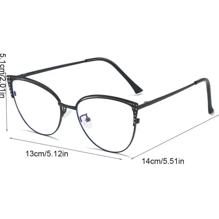 Lunettes Anti-lumière bleue cloutées en strass