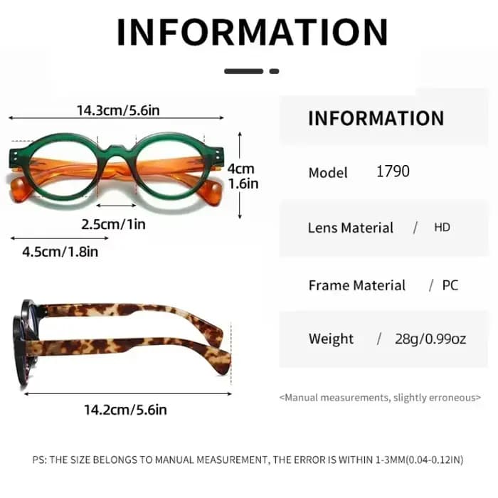 Lunettes de presbytie à jambe de printemps