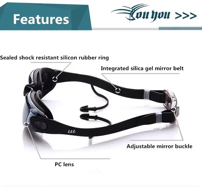 Lunettes de natation professionnelles Anti-buée