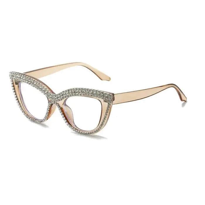 Shatar diamant clouté lunettes de lecture oeil de chat nouvelles femmes personnalisées Anti lumière bleue