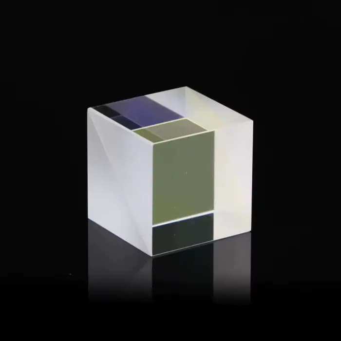 Diviseur de Faisceau Optique 20 * 20 * 20 mm Prisme de Division en Verre K9 Rapport Spectral 50%:50% avec Revêtement Anti-Reflet