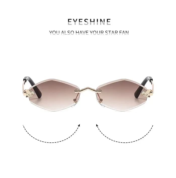 Lunettes de soleil carillon polygonales