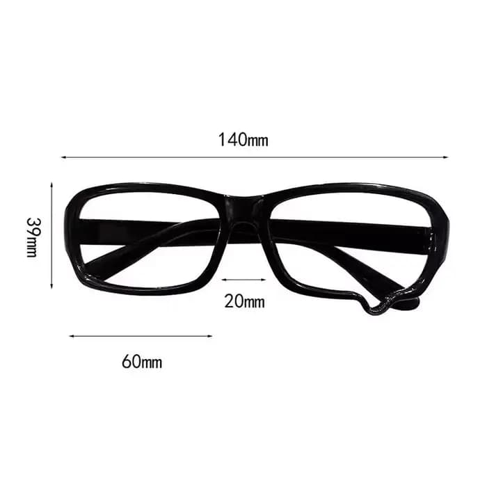 Lunettes de cosplay en forme de larme unisexe sans verres