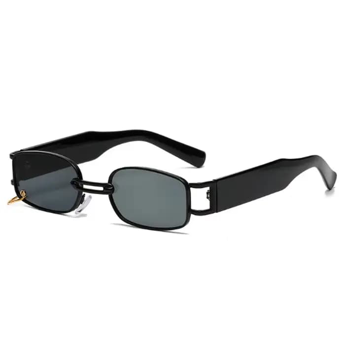 Petites lunettes de soleil rectangulaires rétro vintage pour hommes