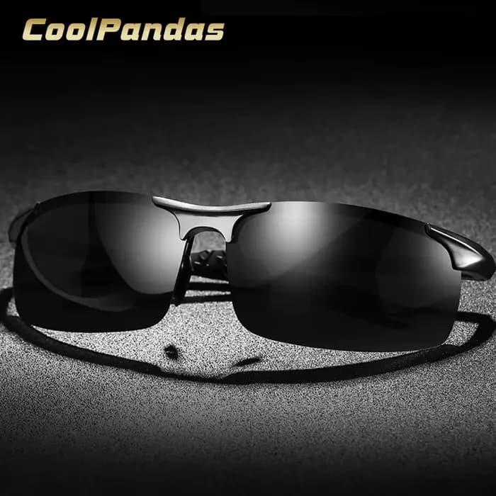 Aluminium magnésium hommes lunettes de soleil polarisées Aviation conduite
