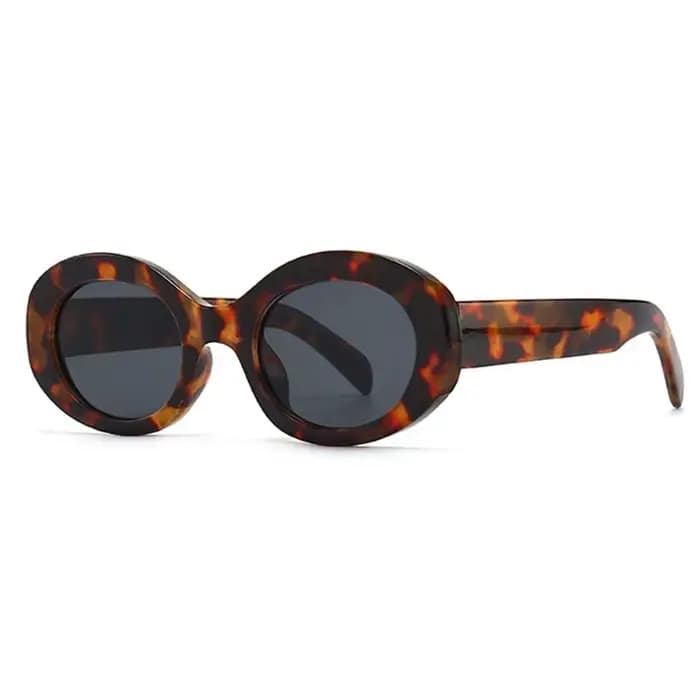 Lunettes de soleil ovales classiques de marque