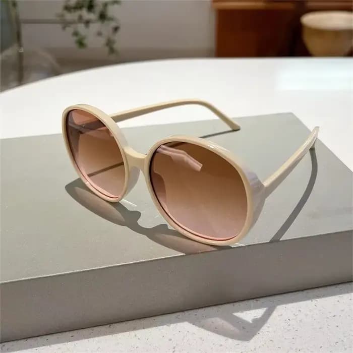 Lunettes de soleil rondes de créateur de marque de luxe pour femmes et hommes, lunettes de soleil vintage à la mode, lunettes de soleil ChimPunk Respzed Big Frame Shades, UV400