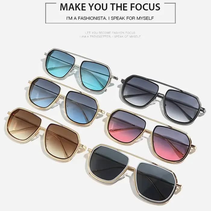 Lunettes de protection tendance Punk petit cadre carré