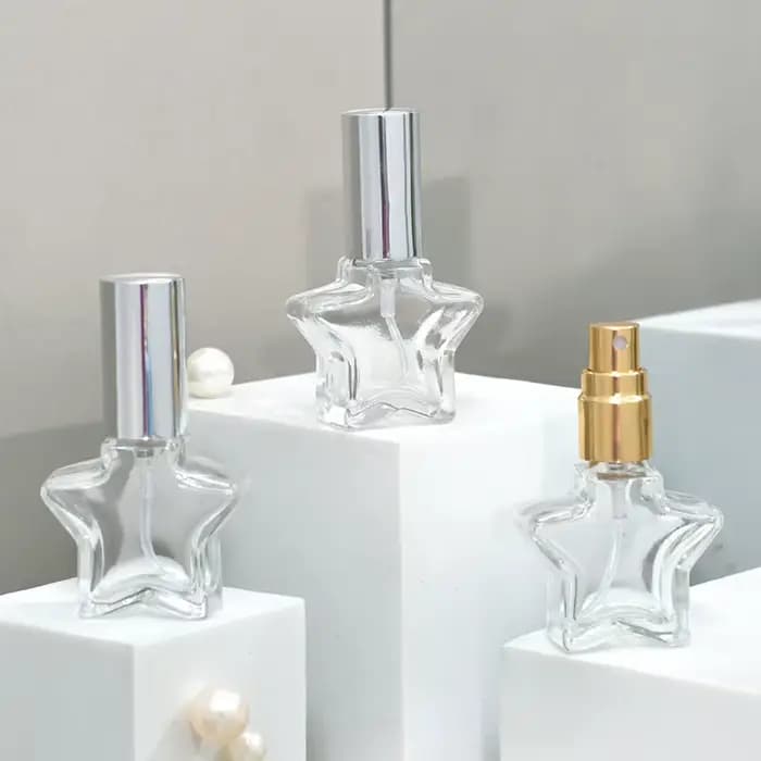 Bouteille de parfum en verre de 8ml, Mini flacon pulvérisateur Transparent et Portable, bouteille de distribution d'échantillon cosmétique, bouteilles vides rechargeables