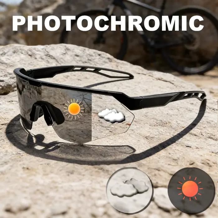 Lunettes de soleil de cyclisme photochromiques pour hommes et femmes