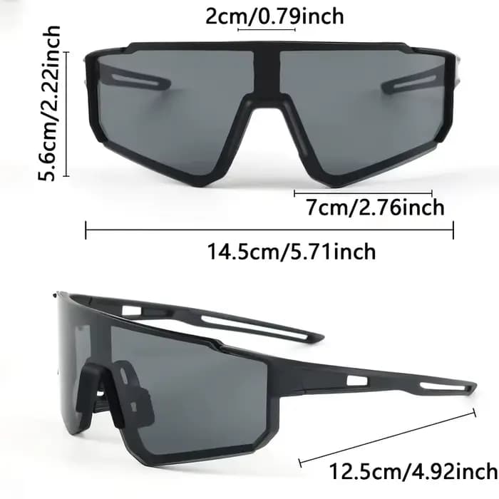 Lot de 2 lunettes tendance surdimensionnées pour hommes et femmes avec étui – Légères et durables