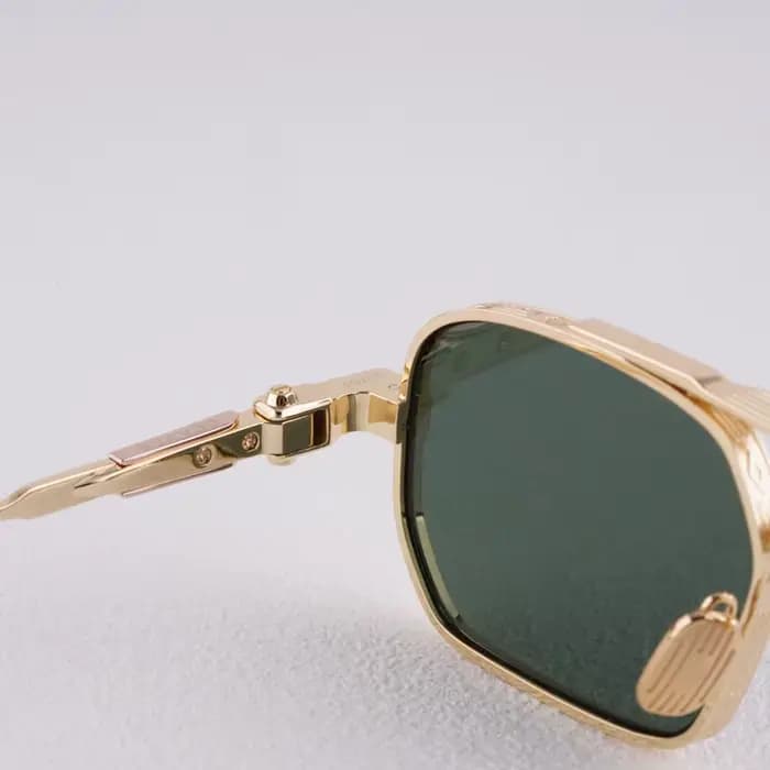 Lunettes de soleil JMM de luxe rétro à monture dorée pour hommes et femmes
