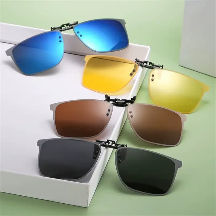 Lunettes de soleil polarisées avec clip pour myopie