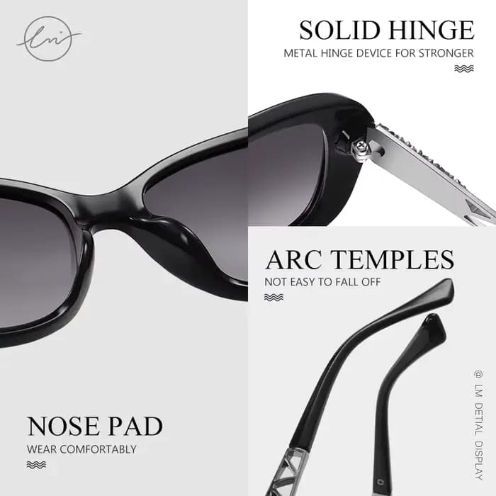 LM 2024 femmes lunettes De Soleil dégradé lentille polarisée Design De luxe dames élégant UV400